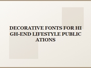 Elegant Script Fonts for Luxury Publications