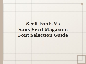Sans-Serif Fonts for a Clean Magazine Look